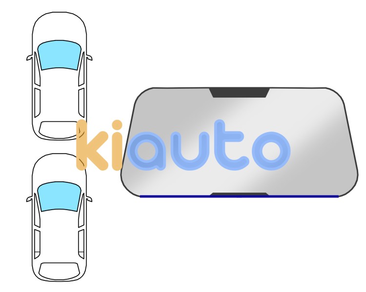 Moldura parabrisas bmw serie 1 (e81-e87) 2007-2012 3/5 puertas / delantera / inferior Eurocode 2448ASMHB