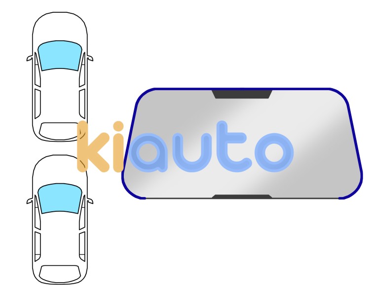 Moldura parabrisas kia rio 2011-2014 3/4/5 puertas / delantera / forma de u Eurocode 4440ASMH