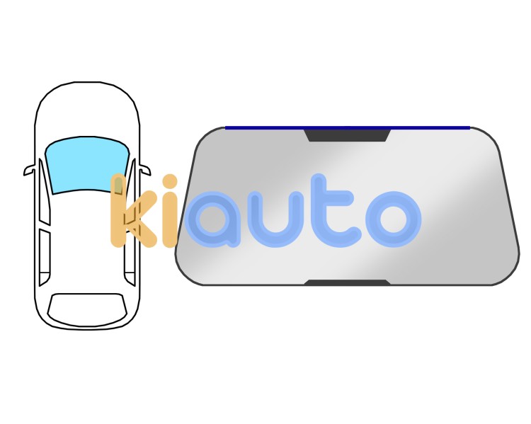 Moldura parabrisas mitsubishi outlander 2003-2006 delantera / superior Eurocode 5668ASMRT