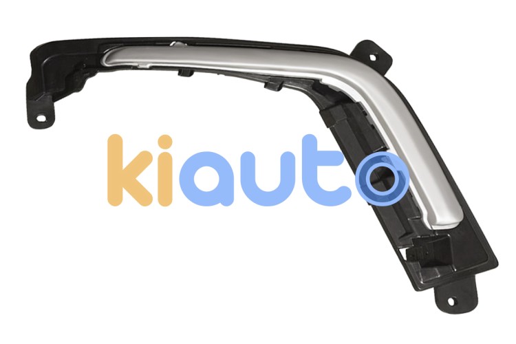 Moldura peugeot 308 2011-2013 parachoques delantero / gris / derecha OE 1607809380
