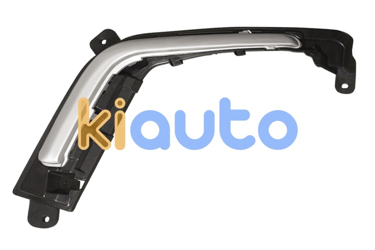 Moldura peugeot 308 2011-2013 parachoques delantero / gris / izquierda OE 1607809580