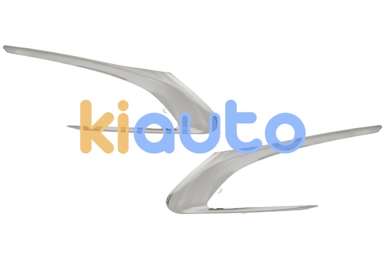 Molduras rejilla peugeot 308 2013-2017 parachoques delantero / allure / cromada / kit / izquierda+derecha OE 1610758980