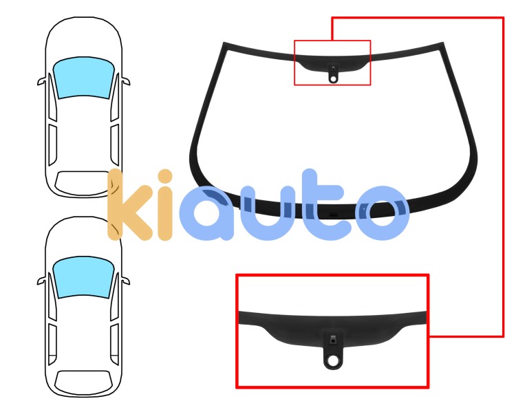 Parabrisas alfa romeo 156 1997-2003 4 puertas / familiar / delantero / verde / con base espejo / con sensor Eurocode 2034AGNM1B