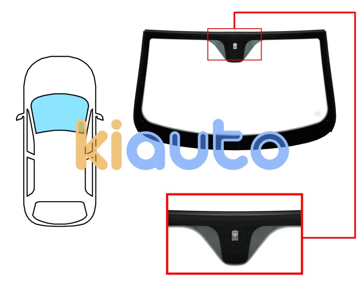 Parabrisas alfa romeo brera 2006-2010 coupe / delantero / verde / con base espejo Eurocode 2040AGSZ
