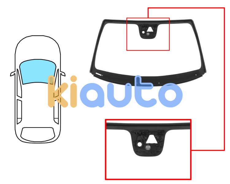 Parabrisas alfa romeo giulia 2015-2023 delantero / verde / acustico / con base espejo / con sensor / con soporte camara / molduras premontadas Eurocode 2048AGACMVZ