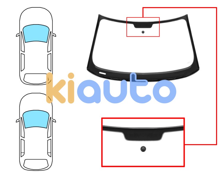 Parabrisas audi a1 2010-2014 3/5 puertas / delantero / verde / con base espejo / molduras premontadas Eurocode 8604AGSVWZ