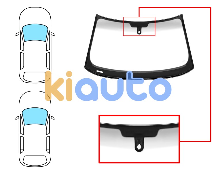 Parabrisas audi a1 2014-2018 3/5 puertas / delantero / verde banda gris / con sensor / molduras premontadas Eurocode 8604AGSGYMVWZ1C