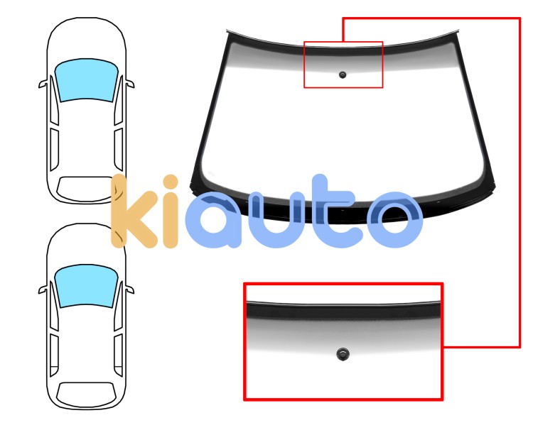Parabrisas audi a3 1996-2003 3/5 puertas / delantero / verde banda gris / con base espejo / molduras premontadas Eurocode 8554AGNGYVW