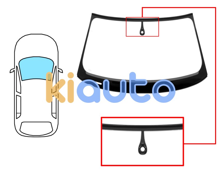 Parabrisas audi a3 2012-2016 4 puertas / delantero / verde / con sensor / molduras premontadas Eurocode 8620AGSMVZ