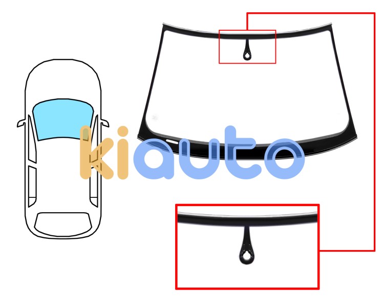 Parabrisas audi a4 2005-2007 4 puertas / familiar / delantero / verde / con sensor / molduras premontadas Eurocode 7615AGSMVW1B