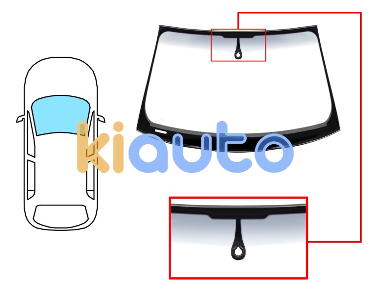 Parabrisas audi a4 2007-2012 4 puertas / familiar / delantero / verde banda gris / con sensor / molduras premontadas Eurocode 8589AGSGYMVZ1P