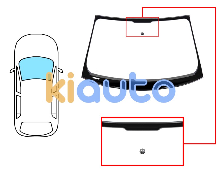 Parabrisas audi a4 2012-2015 4 puertas / familiar / delantero / verde / con base espejo / molduras premontadas Eurocode 8589AGSVW