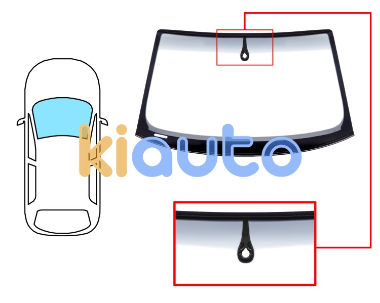 Parabrisas audi a5 2007-2011 cabrio / delantero / verde banda gris / con sensor / molduras premontadas Eurocode 8602AGSGYMVW1P