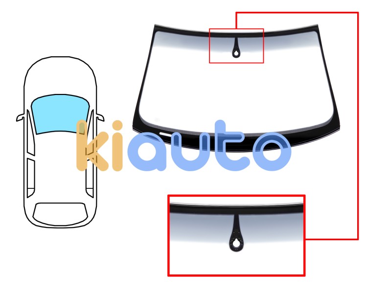 Parabrisas audi a6 2009-2011 4 puertas / familiar / delantero / reflectante / banda gris / con sensor / molduras premontadas Eurocode 8582ACCGYMVW