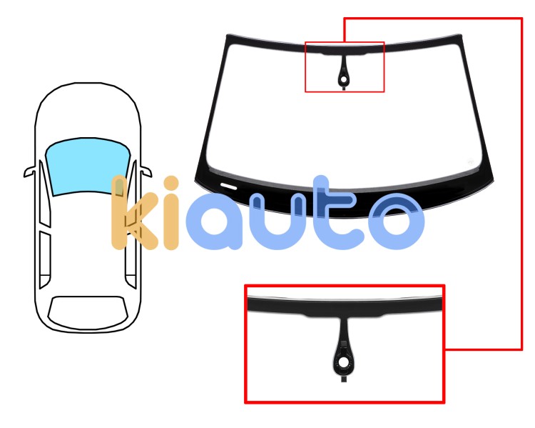 Parabrisas audi a6 2016-2019 4 puertas / familiar / delantero / verde / con sensor modificado / molduras premontadas Eurocode 8611AGNMVWZ1W