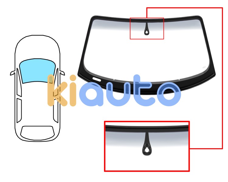 Parabrisas audi tt 2010-2014 coupe / delantero / verde banda gris / con sensor / molduras premontadas Eurocode 8591AGSGYMVZ1P