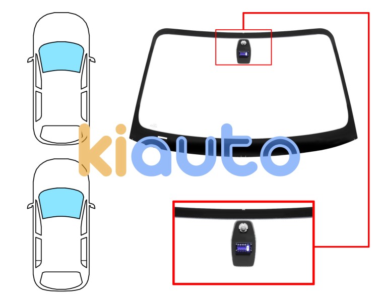 Parabrisas bmw serie 1 (e81-e87) 2003-2007 3/5 puertas / delantero / verde / con base espejo / con sensor Eurocode 2448AGNMV1B