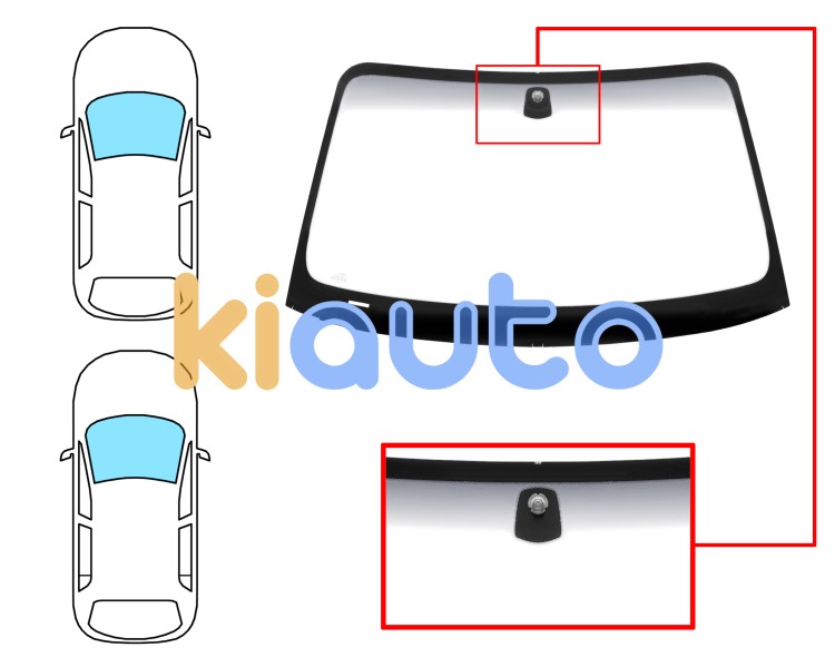 Parabrisas bmw serie 1 (e81-e87) 2007-2012 3/5 puertas / delantero / verde banda gris / con base espejo Eurocode 2448AGNGYV