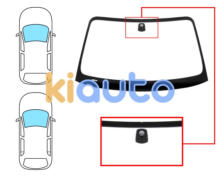 Parabrisas bmw serie 1 (e81-e87) 2007-2012 3/5 puertas / delantero / verde / con base espejo Eurocode 2448AGNV