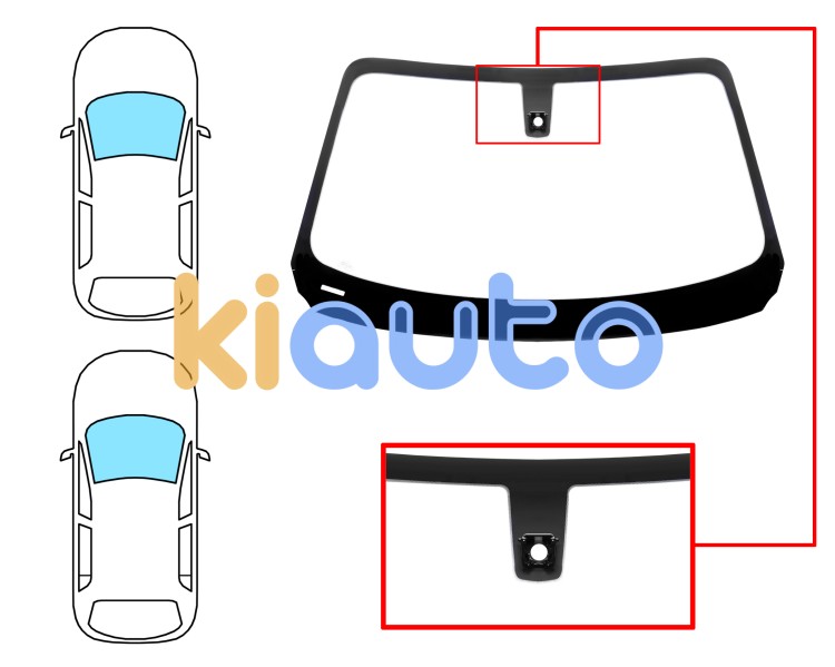 Parabrisas bmw serie 1 (f20-f21) 2012-2015 3/5 puertas / delantero / verde / con sensor redondo Eurocode 2467AGSMV2P