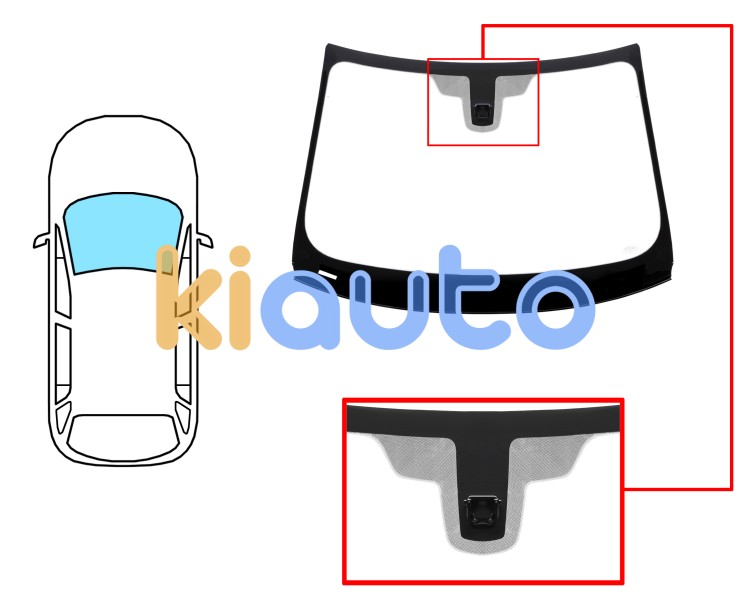 Parabrisas bmw serie 2 (f45) 2014-2018 active tourer delantero / verde / con base espejo / molduras premontadas Eurocode 2477AGNVZ