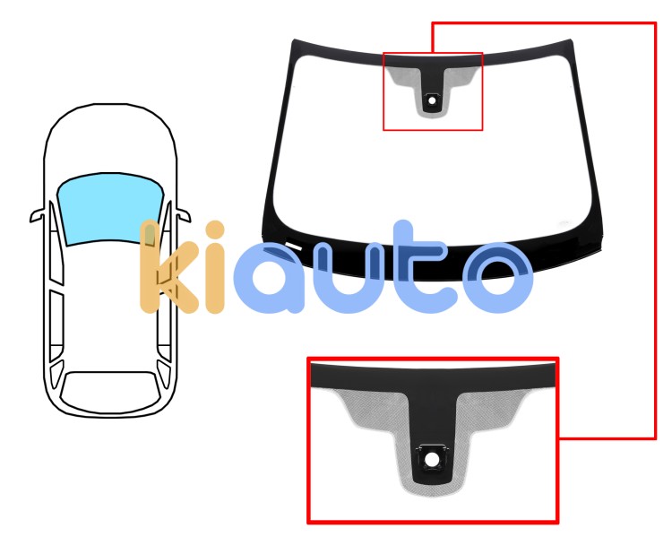 Parabrisas bmw serie 2 (f45) 2014-2018 active tourer delantero / verde / con sensor / molduras premontadas Eurocode 2477AGNMVZ