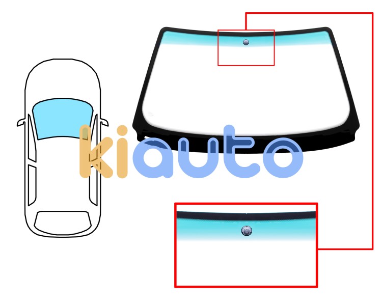 Parabrisas bmw serie 3 (e36) 1992-1999 coupe / delantero / verde banda verde / con base espejo Eurocode 2432AGNGNV