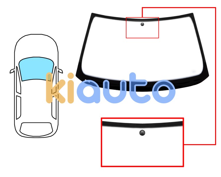 Parabrisas bmw serie 3 (e36) 1994-2000 compact / delantero / verde / con base espejo Eurocode 2431AGNV