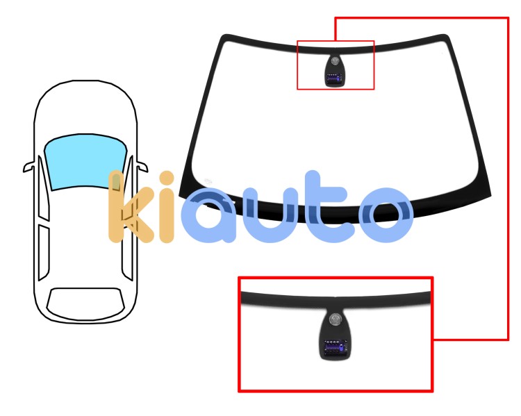Parabrisas bmw serie 3 (e46) 2001-2004 compact / delantero / verde / con base espejo / con sensor Eurocode 2442AGSMV6T