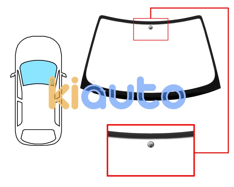 Parabrisas bmw serie 3 (e46) 2001-2004 compact / delantero / verde / con base espejo Eurocode 2442AGSV