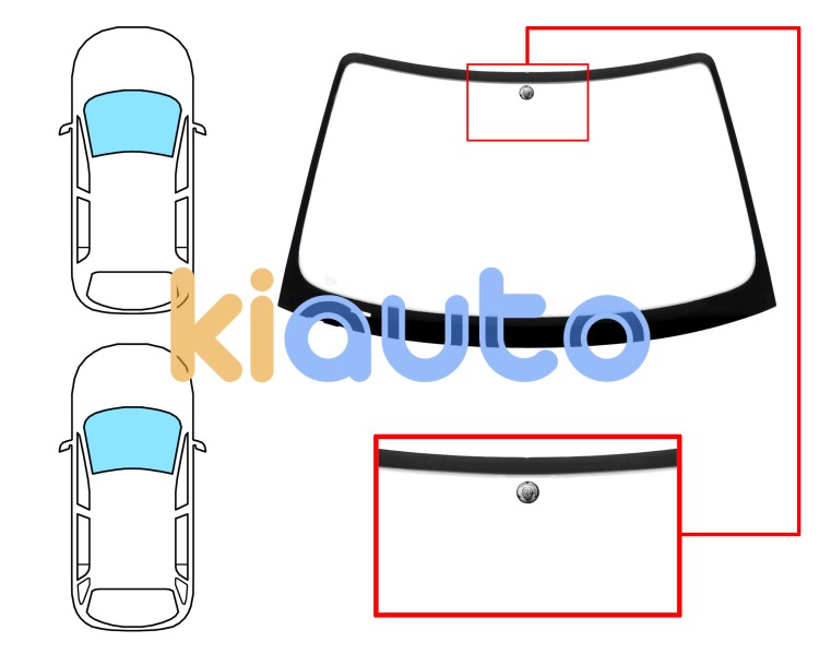 Parabrisas bmw serie 3 (e46) 2001-2005 4 puertas / familiar / delantero / verde / con base espejo Eurocode 2436AGNV