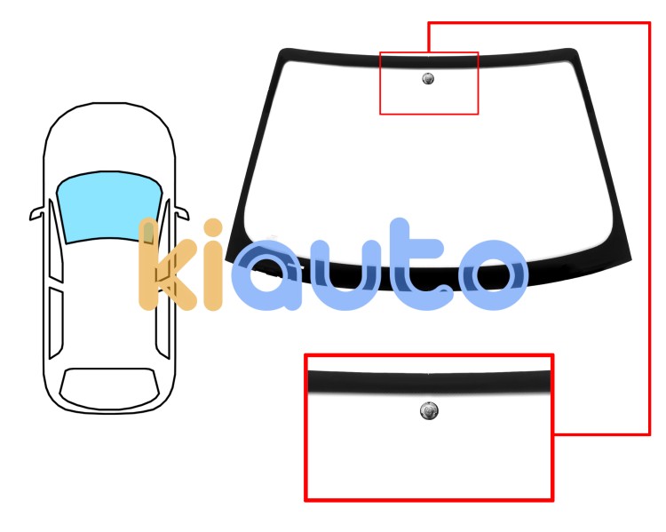 Parabrisas bmw serie 3 (e46) 2003-2005 coupe / cabrio / delantero / verde / con base espejo Eurocode 2437AGNV