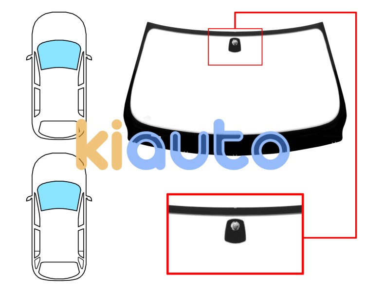 Parabrisas bmw serie 3 (e90-e91) 2005-2009 4 puertas / familiar / delantero / verde / con base espejo Eurocode 2447AGNV