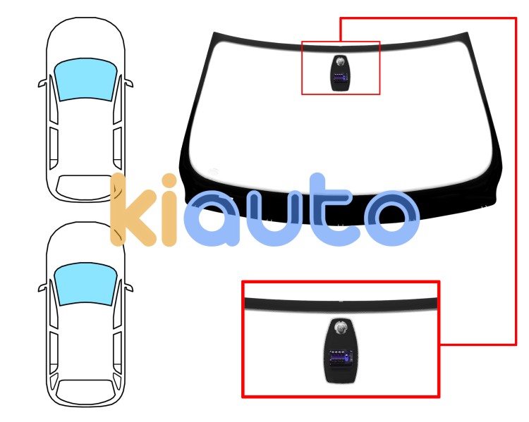 Parabrisas bmw serie 3 (e90-e91) 2009-2012 4 puertas / familiar / delantero / verde / con base espejo / con sensor Eurocode 2447AGNMV1B