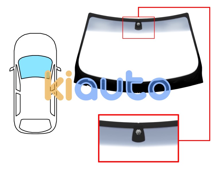 Parabrisas bmw serie 3 (e92) 2010-2013 coupe / delantero / verde banda gris / con base espejo Eurocode 2454AGSGYV