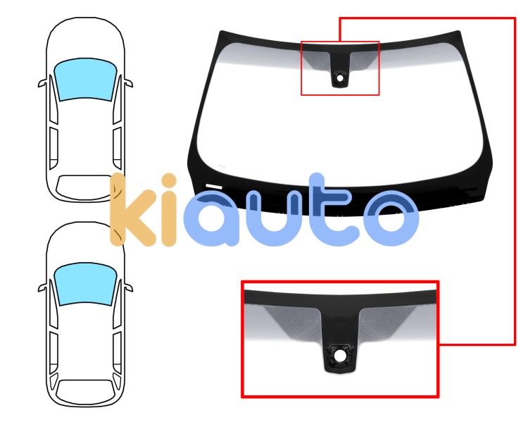 Parabrisas bmw serie 3 (f30-f31) 2012-2015 4 puertas / familiar / delantero / verde banda gris / con sensor / serigrafiado Eurocode 2465AGSYDMV1P