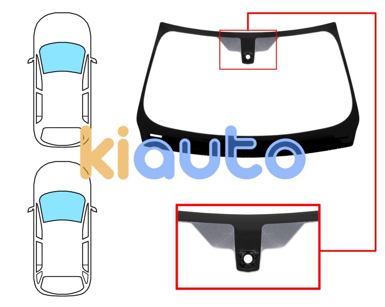 Parabrisas bmw serie 3 (f30-f31) 2015-2018 4 puertas / familiar / delantero / verde / con sensor / serigrafiado Eurocode 2465AGSMV2P