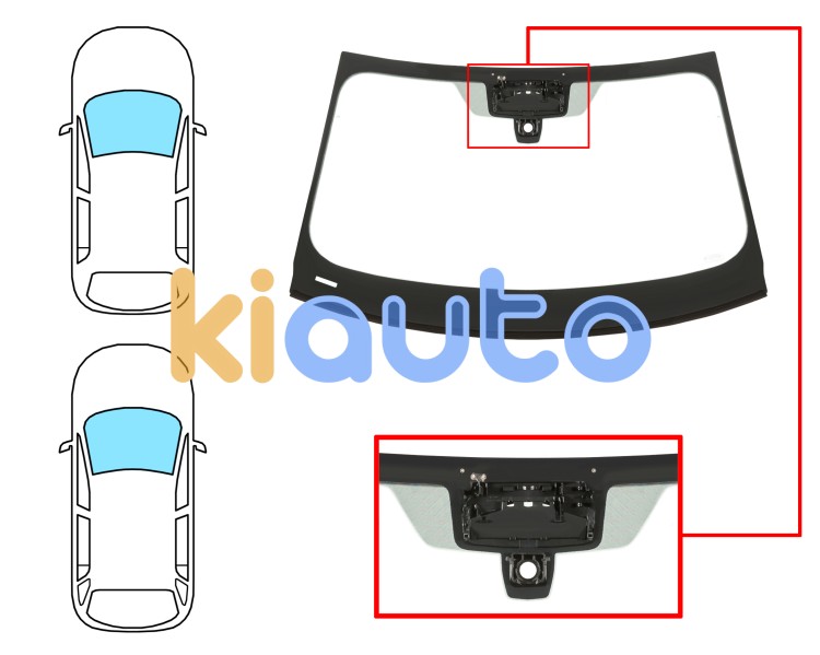 Parabrisas bmw serie 3 (g20-g21) 2018-2022 4 puertas / familiar / delantero / verde / acustico / con sensor / con soporte camara modificado / molduras premontadas Eurocode 2490AGACMVZ1L