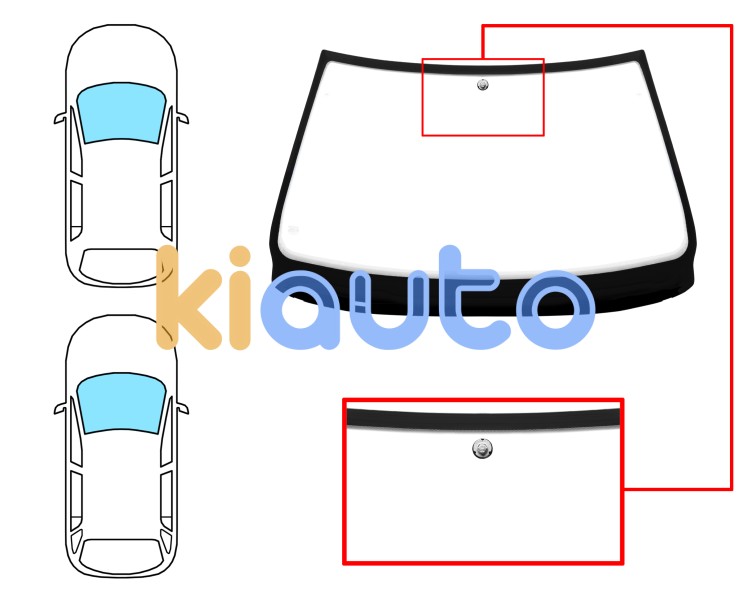 Parabrisas bmw serie 5 (e39) 1994-2001 4 puertas / familiar / delantero / verde / con base espejo Eurocode 2434AGNV
