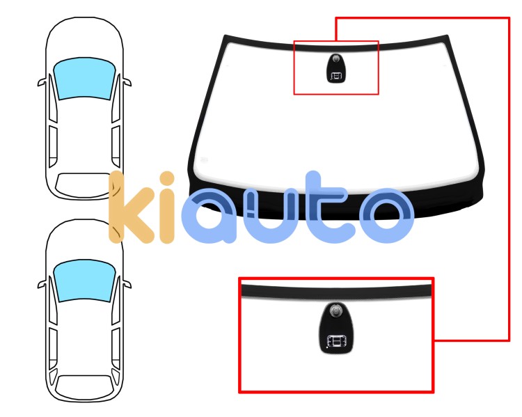Parabrisas bmw serie 5 (e39) 2001-2003 4 puertas / familiar / delantero / verde / con base espejo / con sensor Eurocode 2434AGNMV1B