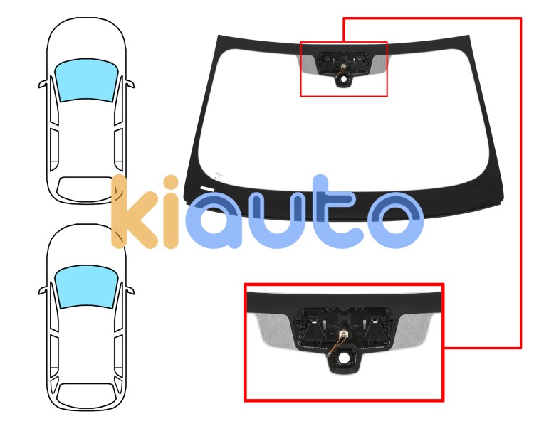 Parabrisas bmw serie 5 (g30-g31) 2016-2020 4 puertas / familiar / delantero / verde / acustico / con sensor / con soporte camara / pantalla integrada / molduras premontadas Eurocode 2485AGACMUVZ