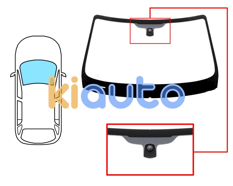 Parabrisas bmw x1 (e84) 2012-2015 delantero / verde / con base espejo Eurocode 2460AGSV