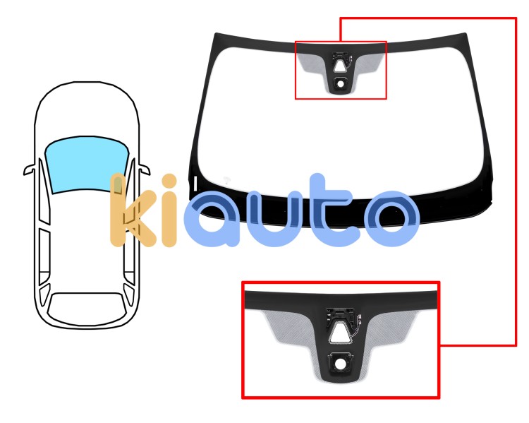 Parabrisas bmw x1 (f48) 2015-2019 delantero / verde / con sensor / con soporte camara / pantalla integrada / molduras premontadas Eurocode 2482AGACMUVZ
