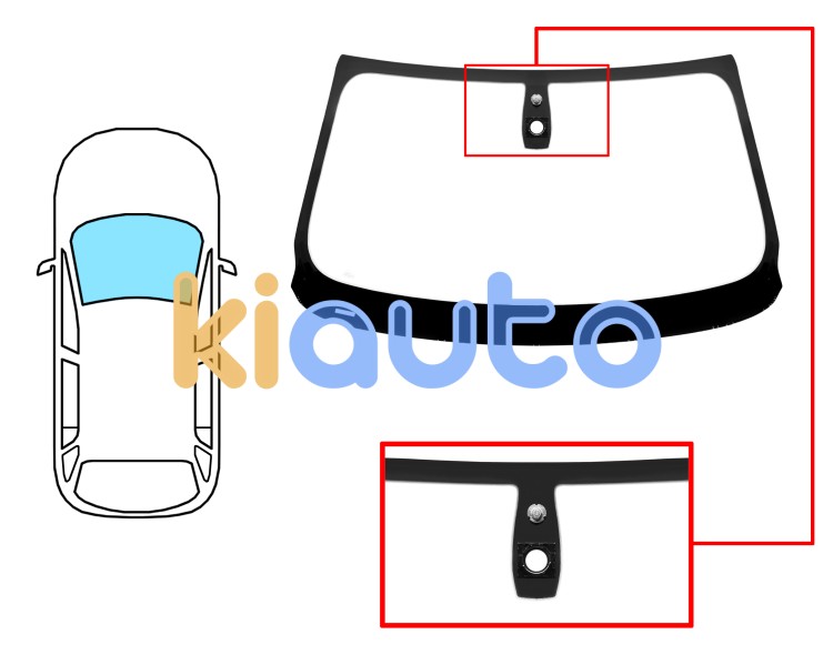 Parabrisas bmw x3 (f25) 2010-2014 delantero / verde / con base espejo / con sensor Eurocode 2464AGSMV1B