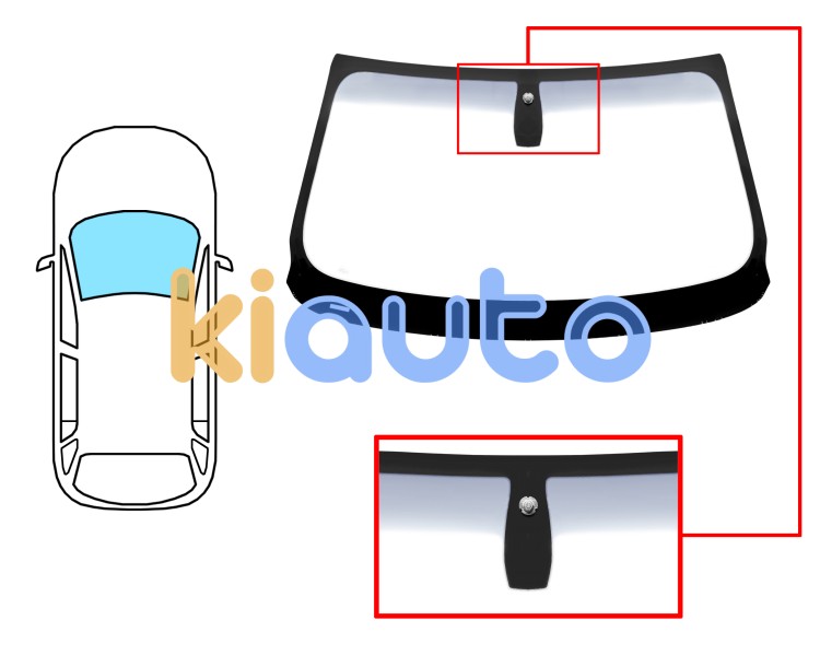 Parabrisas bmw x3 (f25) 2014-2017 delantero / verde banda gris / con base espejo Eurocode 2464AGNGYV