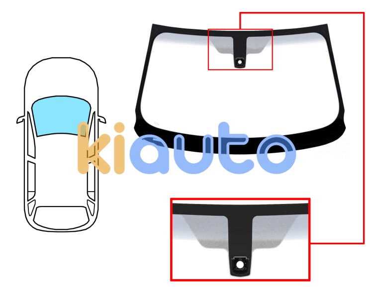 Parabrisas bmw x4 (f26) 2013-2018 delantero / verde banda gris / con sensor Eurocode 2468AGSGYMV