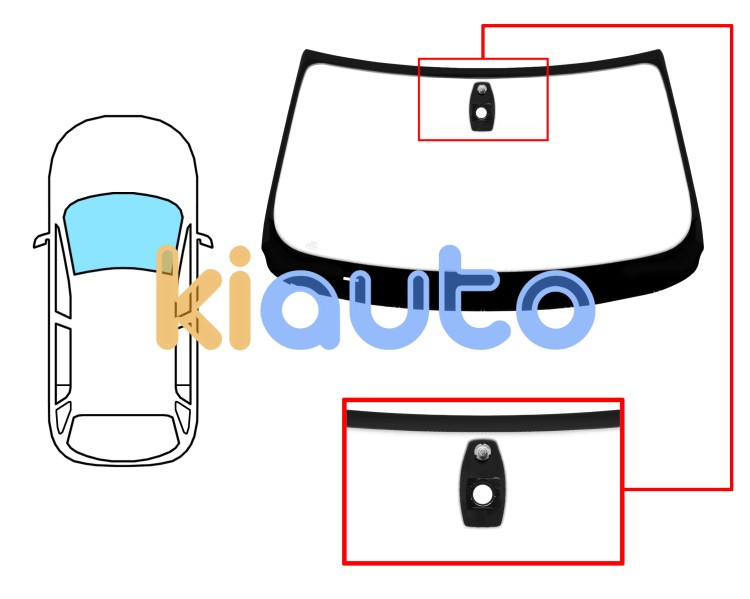 Parabrisas bmw x5 (e70) 2010-2013 delantero / verde / con base espejo / con sensor Eurocode 2452AGSMV1T