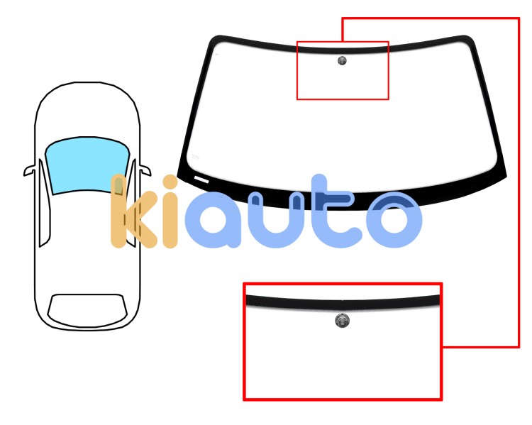 Parabrisas bmw z3 (e36) 1995-2003 coupe / cabrio / delantero / verde / con base espejo Eurocode 2435AGNV
