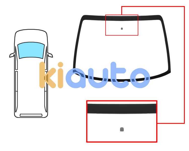 Parabrisas chrysler voyager 2005-2008 delantero / verde / con base espejo Eurocode A223AGS