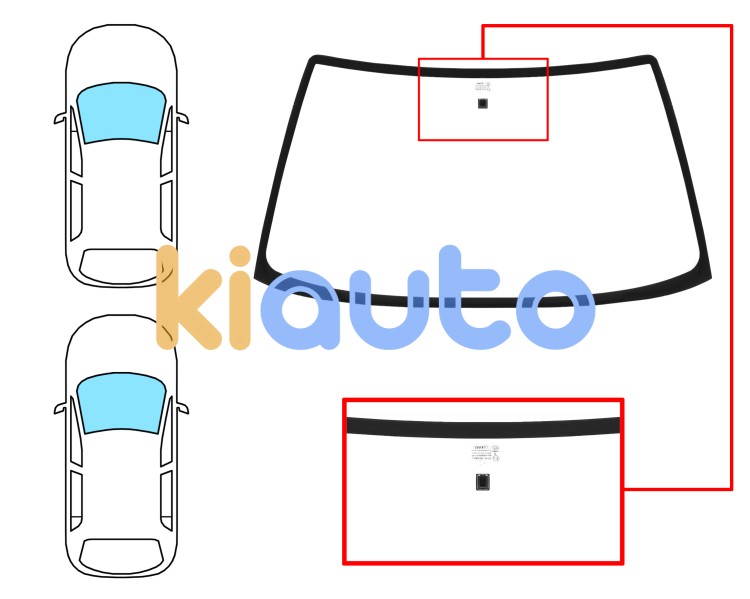 Parabrisas citroen ax 1986-1992 3/5 puertas / delantero / incoloro / con base espejo Eurocode 2717ACL1C